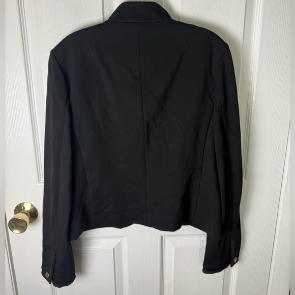 Rag & Bone Slade Braided Crop Ponte Blazer in Black 12 - Picture 7 of 11